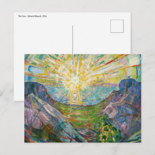 Postal Edvard Munch - El Sol 1916