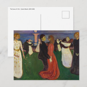 Postal Edvard Munch - La Danza de la Vida