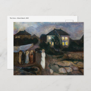 Postal Edvard Munch - La tormenta