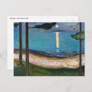 Postal Edvard Munch - Moonlight