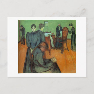 Postal Edvard Munch - muerte en el Sickroom 1895