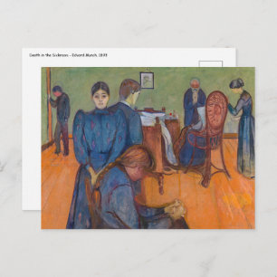 Postal Edvard Munch - Muerte en el Sickroom v2