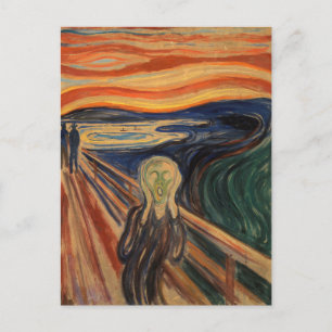 Postal Edvard Munch Pintando El Grito (Skrik) 1910