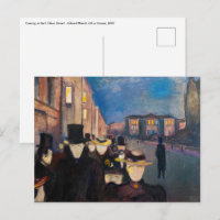 Edvard Munch - Por la noche en la calle Karl Johan