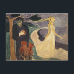 Postal Edvard Munch - Separación<br><div class="desc">Separación por Edvard Munch, 1896. Edvard Munch era un pintor y grabador noruego cuyo tratamiento intensamente evocador de los temas psicológicos se basó en algunos de los principales principios del Simbolismo de finales del siglo XIX e influyó mucho en el expresionismo alemán a principios del siglo XX. Una de sus...</div>