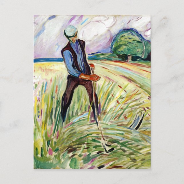 Postal Edvard Munch The Haymaker (Anverso)