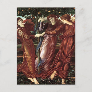 Postal Edward Burne-Jones: El Jardín De Los Heseridos