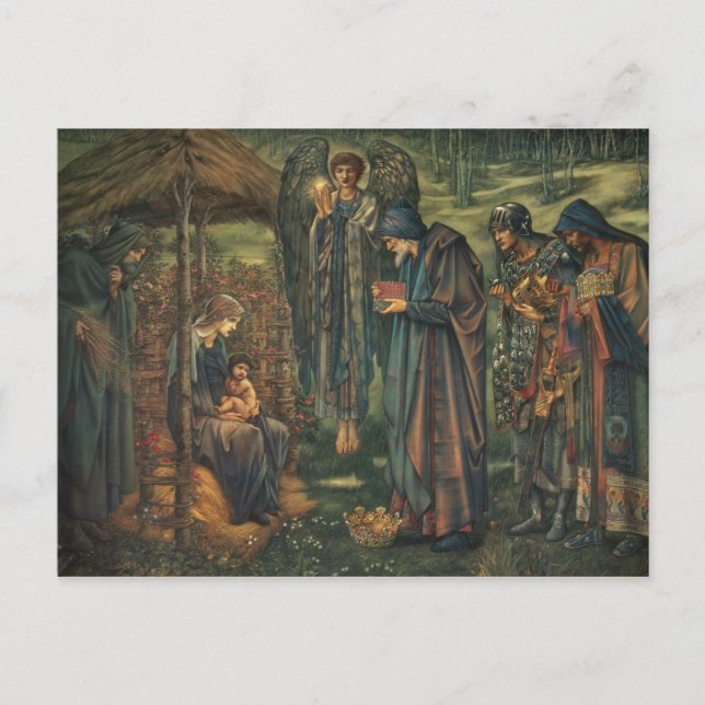 Postal Edward Burne-Jones - La estrella de Belén (Anverso)