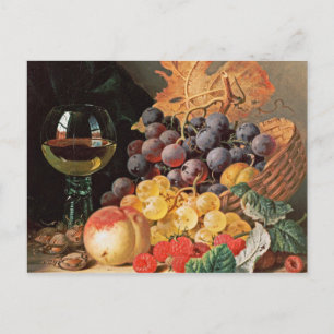 Postal Edward Ladell - Una Cesta De Uvas, Frambuesas