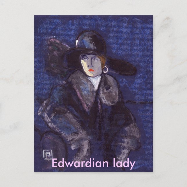POSTAL EDWARDIAN LADY (Anverso)