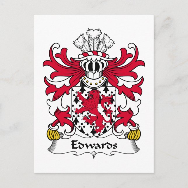 Postal Edwards Family Crest (Anverso)