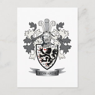Postal Edwards Family Crest Coat of Arms