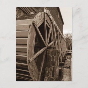 Postal Edwards Water Wheel Sepia