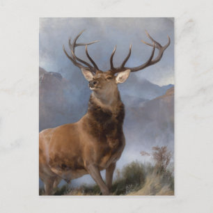 Postal Edwin Henry Landseer El Monarca del Glen