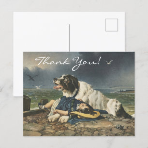 Postal Edwin Landseer Salvado, El Coraje del Perro, Graci