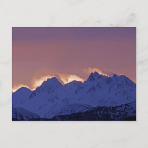 Postal EE. UU., Alaska, Homer. Amanecer sobre Kenai