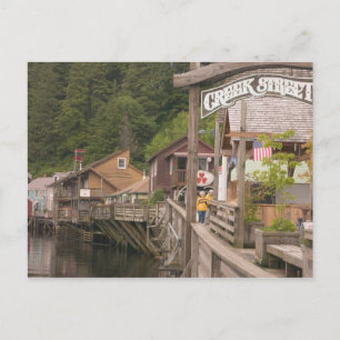 Postal EE. UU., Alaska, Ketchikan, Creek Street, centro