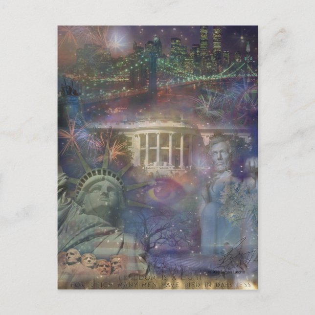 Postal EE.UU. - ¡América, la bella! (Anverso)