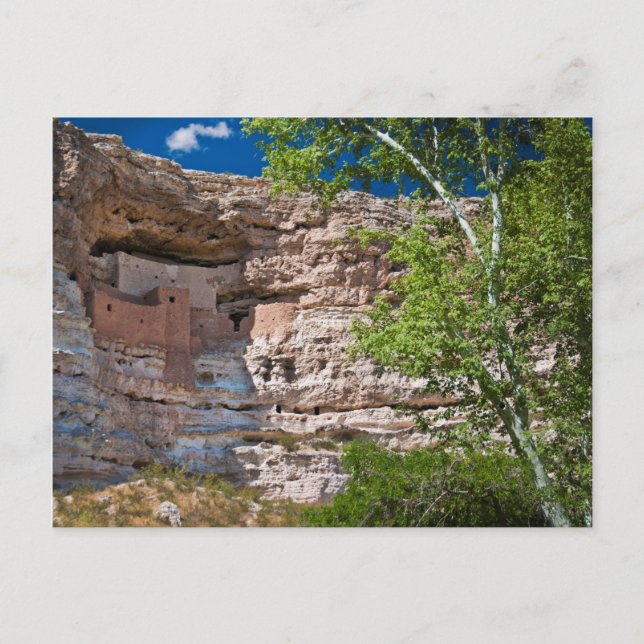 Postal EE. UU., Arizona. Castillo de Montezuma, Las Ruina (Anverso)