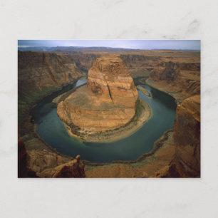 Postal EE. UU., Arizona. Horseshoe Bend mostrando erosión