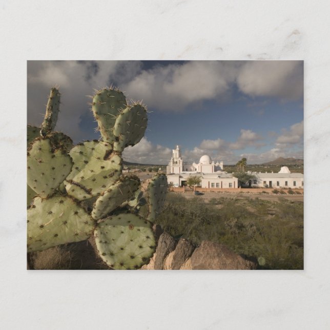 Postal EE. UU., Arizona, Tucson: Misión San Xavier del Ba (Anverso)