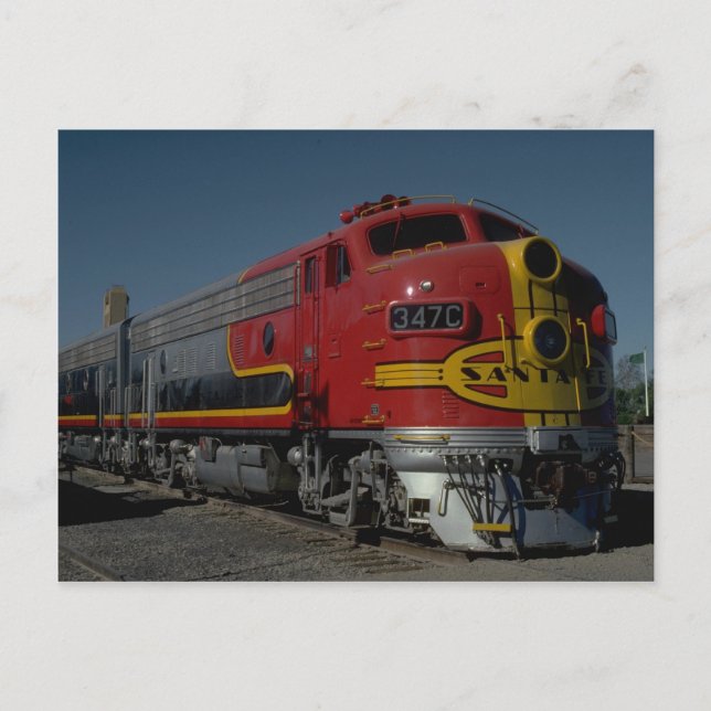 Postal EE.UU., AT & SF EMD F7A y B (Anverso)