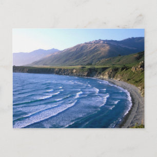 Postal EE. UU., California, Big Sur, bahía a lo largo de 