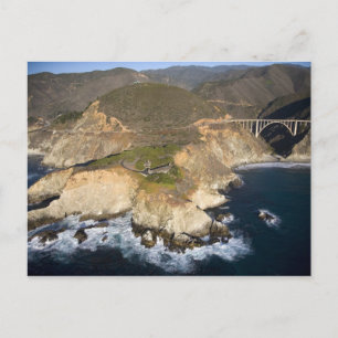 Postal EE. UU. California. Big Sur. Puente de Bixby