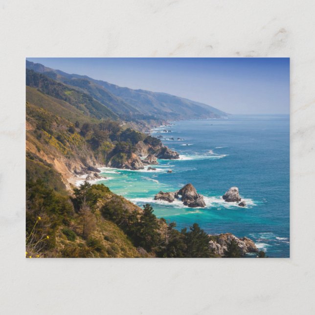 Postal EE.UU., California. Costa de California, Big Sur (Anverso)