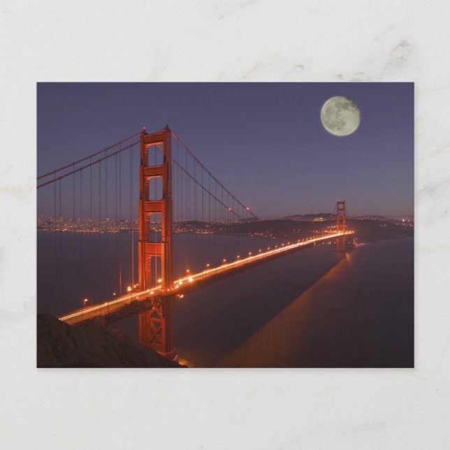 Postal EE.UU., California, Marin. Altura lunar por encima (Anverso)