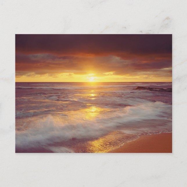 Postal EE. UU., California, San Diego. Playa Sunset Cliff (Anverso)