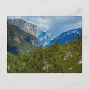Postal EE. UU., California. Vista de Half Dome en Yosemit