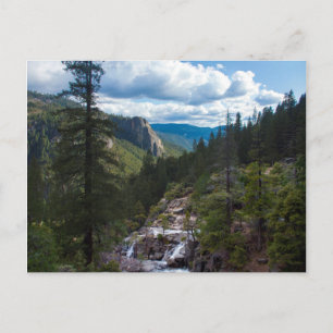 Postal EE. UU., California. Vista del valle de Yosemite