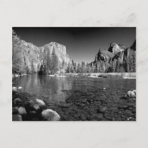 Postal EE. UU., California. Vista del valle de Yosemite