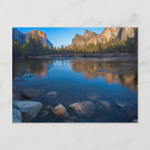 Postal EE. UU., California. Vista del valle de Yosemite 2