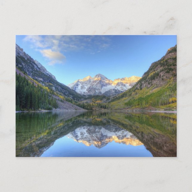 Postal EE.UU., Colorado, Maroon Bells-SnowMass (Anverso)