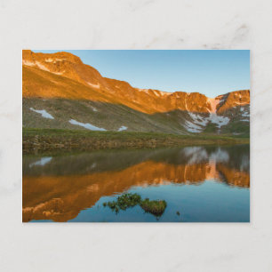 Postal EE. UU., Colorado, Mt. Evans. Reflejo del lago Sum