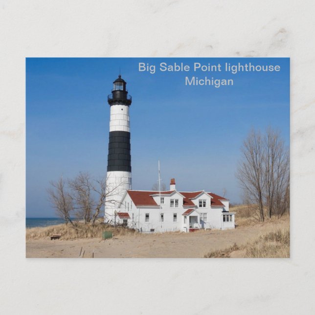 Postal EE.UU., Faro Big Sable Point, Michigan (Anverso)