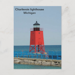 Postal EE.UU., faro de Charlevoix, Michigan
