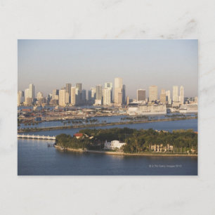Postal EE.UU., Florida, Miami, Cityscape con litoral