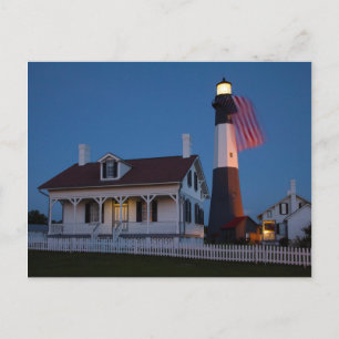 Postal EE. UU., Georgia, Isla Tybee, Bandera ondeando