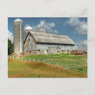 Postal EE. UU., granero y silo de Minnesota