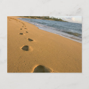 Postal EE. UU., Hawái, Kauai, Kapa'a, frente a la playa.