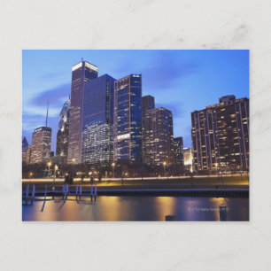 Postal EE.UU., Illinois, Chicago, City Skyline of Randolp