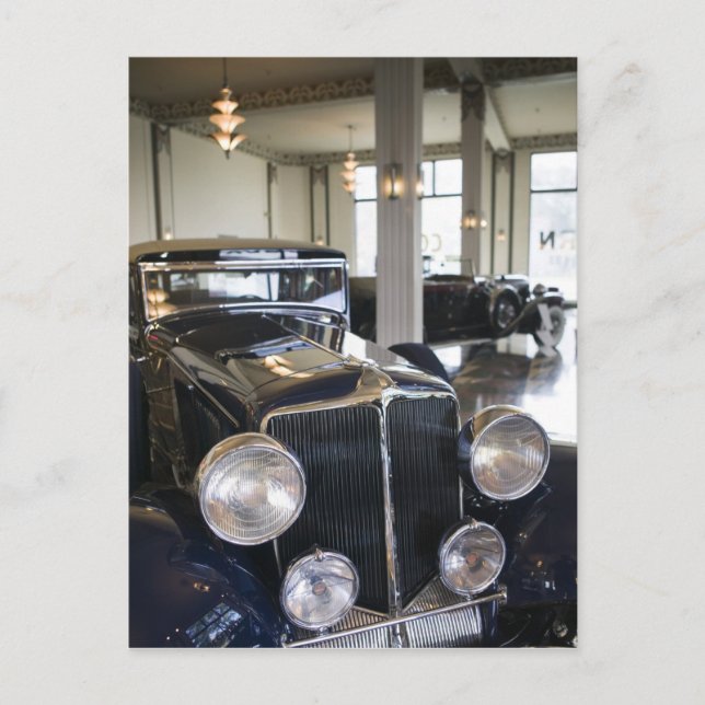 Postal EE. UU., Indiana, Auburn: Auburn, Cord, Duesenberg (Anverso)
