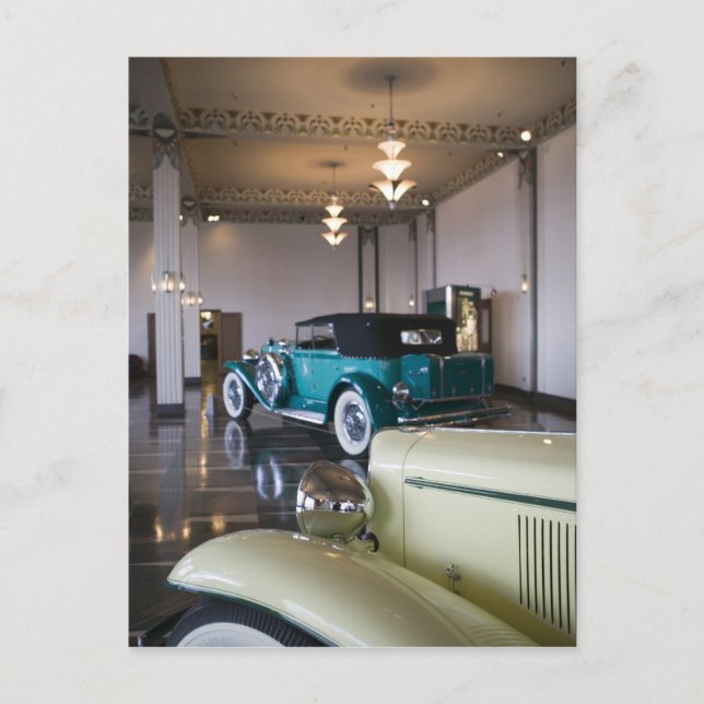 Postal EE. UU., Indiana, Auburn: Auburn, Cord, Duesenberg (Anverso)