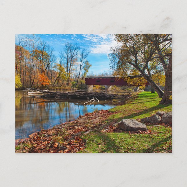 Postal EE. UU., Indiana, Cataract Falls State Recreation (Anverso)