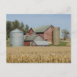 Postal EE. UU., IOWA, Froelich: Granja antigua