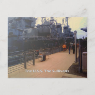 Postal EE.UU. Los sullivanos (DD-537)