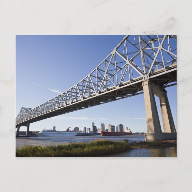 Postal EE. UU., Luisiana, Nueva Orleans. Horizonte desde  (Anverso)